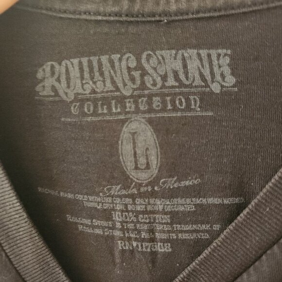 Rare Kurt Cobain Rolling Stone Cover Memorial T-Shirt Vtg Nirvana Black Large - Picture 6 of 8